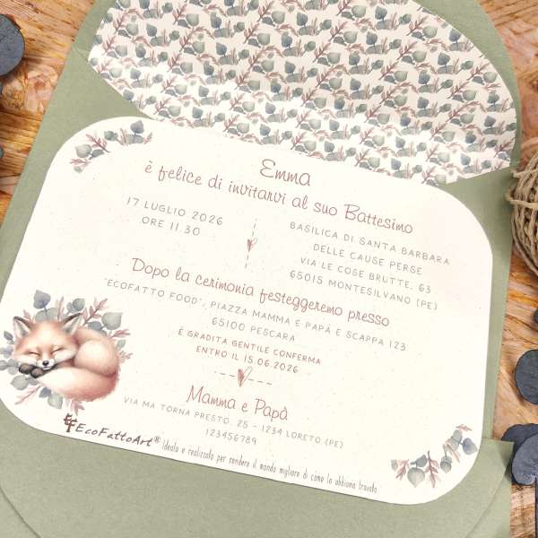partecipazioni battesimo bimba